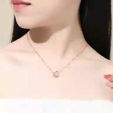 庆大福 祥云葫芦  福禄双全 吉祥平安 幸福圆满  个性百搭时尚高级感#好运 玉髓 项链 女款