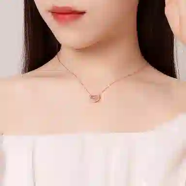 庆大福 相思豆 时来运转 诸事顺利 新中式小众设计#好运 玉髓 项链 女款