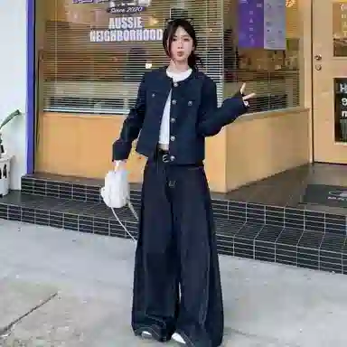 桴生 韩系法式融合小香风短款通勤长袖夹克 女款
