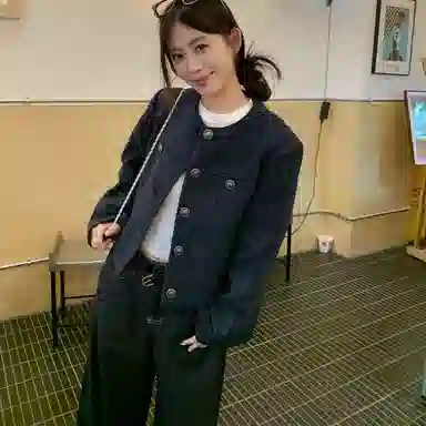 桴生 韩系法式融合小香风短款通勤长袖夹克 女款