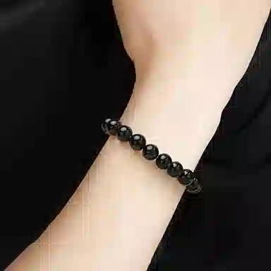 【时来运转】 熊银匠 吉祥好运 平安顺遂 新中式国潮转运珠 简约大气 经典百搭素串 男朋友 父亲 黑曜石 手串 男女同款情侣款