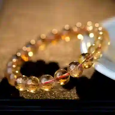 【八方来财】 熊银匠 招财纳福 时来运转 财运滚滚 新中式国潮 暴富发财 事业爆棚 国风优雅气质百搭吸金天然 黄水晶 手串 男女同款情侣款