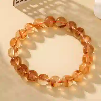 【八方来财】 熊银匠 招财纳福 时来运转 财运滚滚 新中式国潮 暴富发财 事业爆棚 国风优雅气质百搭吸金天然 黄水晶 手串 男女同款情侣款