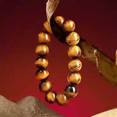 【八方来财】 熊银匠 平安好运 财运亨通 佑财护主 财源滚滚 新中式国潮虎晴石转运珠 时尚大气 男朋友 父亲 虎眼石 手串 男女同款情侣款