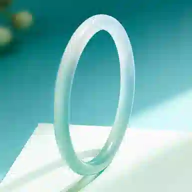 【精选高品质】 熊银匠 半山半水 清透渐变荔枝叮当镯子 新中式国潮古风古韵旗袍汉服国风温婉气质清冷高级感 玉髓 手镯 女款