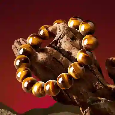 【八方来财】 熊银匠 平安好运 财运亨通 佑财护主 财源滚滚 新中式国潮虎晴石转运珠 时尚大气 男朋友 父亲 虎眼石 手串 男女同款情侣款