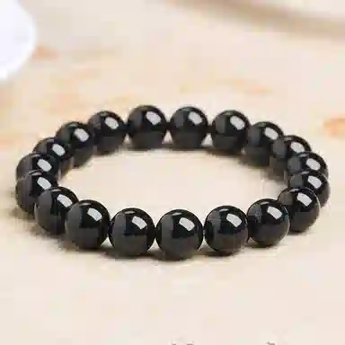 【时来运转】 熊银匠 吉祥好运 平安顺遂 新中式国潮转运珠 简约大气 经典百搭素串 男朋友 父亲 黑曜石 手串 男女同款情侣款