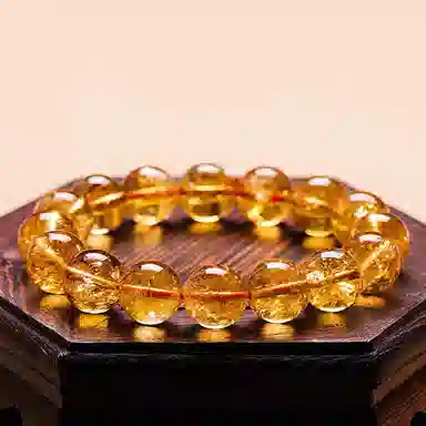 【八方来财】 熊银匠 招财纳福 时来运转 财运滚滚 新中式国潮 暴富发财 事业爆棚 国风优雅气质百搭吸金天然 黄水晶 手串 男女同款情侣款