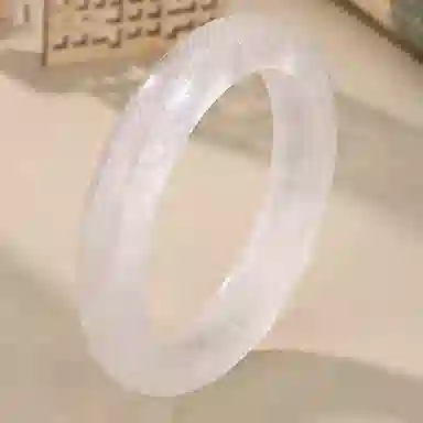 【净化能量】 熊银匠 白月光水晶之恋 新中式国风梦幻通透天然飘花 白幽灵纯净能量古风汉服旗袍贵妃美人镯天然 白水晶 手镯 女款