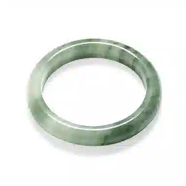 【甄选多翠】 熊银匠 青山黛翠玉贵妃美人镯 新中式国潮古风优雅国风气质 古典汉服旗袍百搭清冷感素玉镯子 金丝玉 手镯 女款