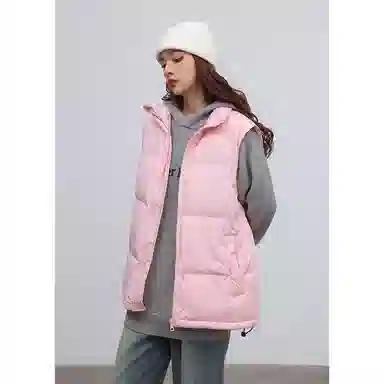 欧迪芬  亲肤舒适时尚立领设计保暖纯色都市简约休闲通勤百搭韩版潮流  羽绒马甲  女款