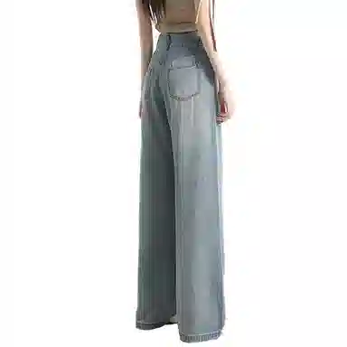 欧迪芬 美式复古高街潮流显高显瘦清凉宽松休闲牛仔裤 女款