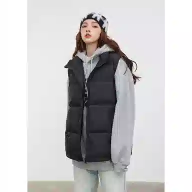 欧迪芬  亲肤舒适时尚立领设计保暖纯色都市简约休闲通勤百搭韩版潮流  羽绒马甲  女款