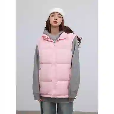 欧迪芬  亲肤舒适时尚立领设计保暖纯色都市简约休闲通勤百搭韩版潮流  羽绒马甲  女款