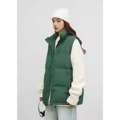 欧迪芬  亲肤舒适时尚立领设计保暖纯色都市简约休闲通勤百搭韩版潮流  羽绒马甲  女款