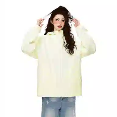 欧迪芬 双面穿设计系列 美式复古高街潮牌翻领防风百搭日常通勤无性别休闲工装飞行员外套潮流时尚功能简约学院风夹克 女款