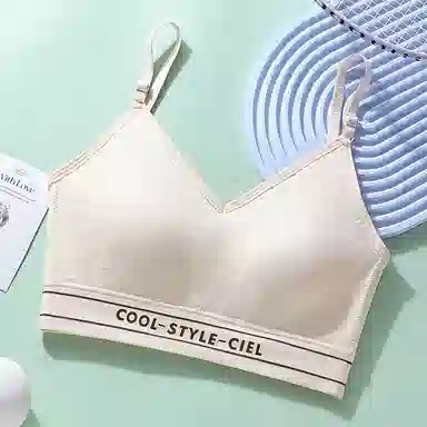 欧迪芬 轻便凉感运动大胸显小收副乳防下垂上托无钢圈果冻条轻盈舒适聚拢简约纯色无痕自然防震稳固文胸 女款