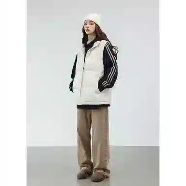 欧迪芬  亲肤舒适时尚立领设计保暖纯色都市简约休闲通勤百搭韩版潮流  羽绒马甲  女款