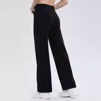 欧迪芬 宽松女抽绳舞蹈裤高腰显瘦健身阔腿瑜伽运动长裤 女款