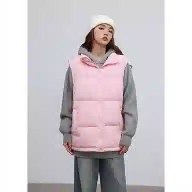 欧迪芬  亲肤舒适时尚立领设计保暖纯色都市简约休闲通勤百搭韩版潮流  羽绒马甲  女款