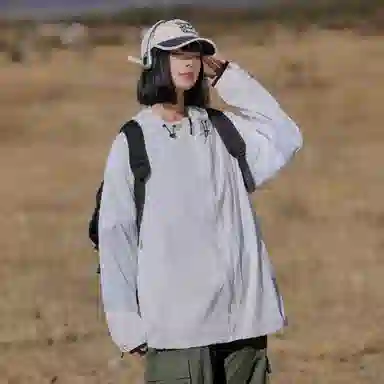 欧迪芬 户外运动柔软舒适轻薄休闲超轻皮肤衣超薄外套潮 透气速干防紫外线防晒服 女款