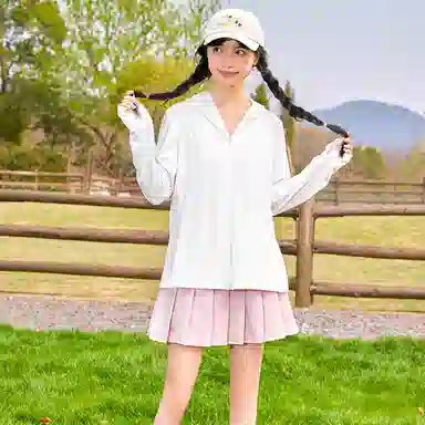 欧迪芬 大帽檐简约轻薄防晒服 女款