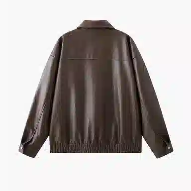 欧迪芬 美式复古高街潮流飞行员机车风休闲宽松防风透气翻领痞帅城市机能时尚氛围感皮扎染日常通勤百搭舒适品牌字母外套夹克 男女同款