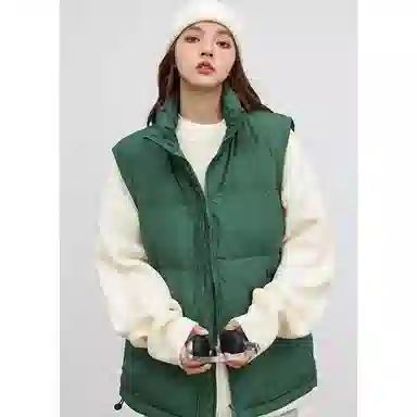 欧迪芬  亲肤舒适时尚立领设计保暖纯色都市简约休闲通勤百搭韩版潮流  羽绒马甲  女款