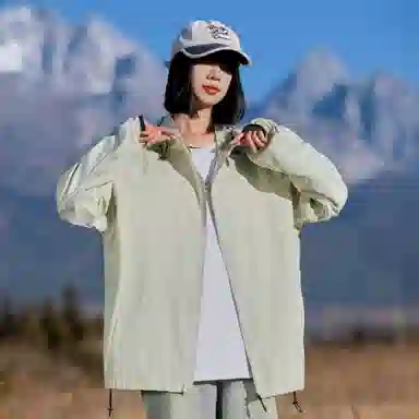 欧迪芬 户外运动柔软舒适轻薄休闲超轻皮肤衣超薄外套潮 透气速干防紫外线防晒服 女款