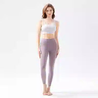 欧迪芬  九分裤轻盈柔顺运动舒适收腰吸湿排汗柔软简约优雅  瑜伽长裤  女款