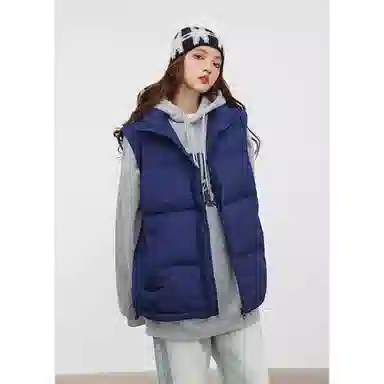 欧迪芬  亲肤舒适时尚立领设计保暖纯色都市简约休闲通勤百搭韩版潮流  羽绒马甲  女款