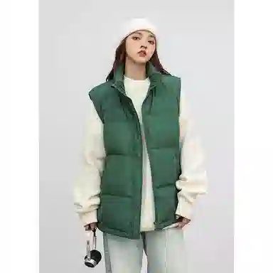 欧迪芬  亲肤舒适时尚立领设计保暖纯色都市简约休闲通勤百搭韩版潮流  羽绒马甲  女款