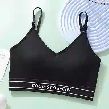 欧迪芬 轻便凉感运动大胸显小收副乳防下垂上托无钢圈果冻条轻盈舒适聚拢简约纯色无痕自然防震稳固文胸 女款