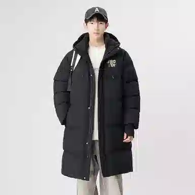 欧迪芬 高街时尚潮流百搭简约纯色个性设计保暖连帽无性别棉服 男女同款