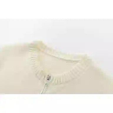 欧迪芬 休闲高街舒适少年感时尚纹理感宽松慵懒秋冬百搭柔软开衫毛衣 男女同款