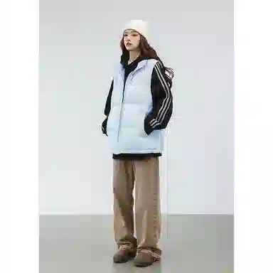 欧迪芬  亲肤舒适时尚立领设计保暖纯色都市简约休闲通勤百搭韩版潮流  羽绒马甲  女款