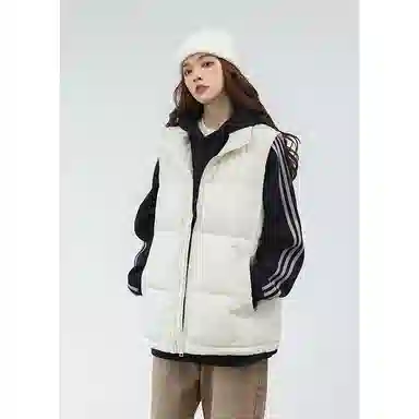 欧迪芬  亲肤舒适时尚立领设计保暖纯色都市简约休闲通勤百搭韩版潮流  羽绒马甲  女款