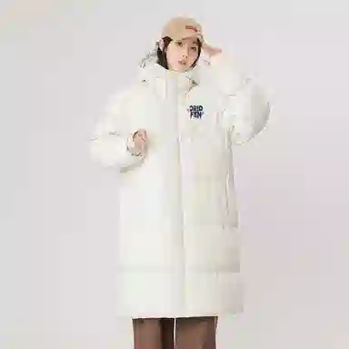 欧迪芬 高街时尚潮流百搭简约纯色个性设计保暖连帽无性别棉服 男女同款