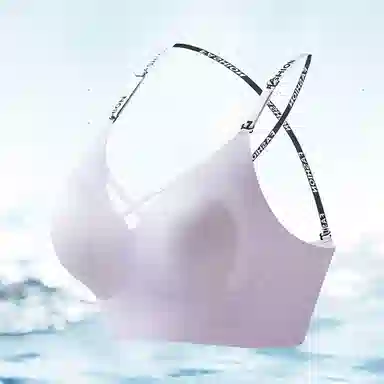 欧迪芬 亲肤运动大胸显小收副乳防下垂上托无钢圈果冻条轻盈舒适聚拢简约纯色无痕自然文胸 女款