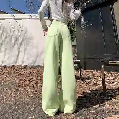 欧迪芬 宽松慵懒美式设计牛仔裤 女款