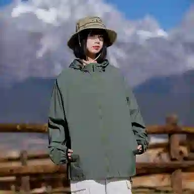 欧迪芬 户外运动柔软舒适轻薄休闲超轻皮肤衣超薄外套潮 透气速干防紫外线防晒服 女款