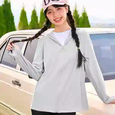 欧迪芬 大帽檐简约轻薄防晒服 女款