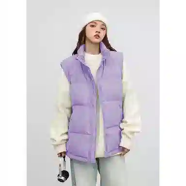 欧迪芬  亲肤舒适时尚立领设计保暖纯色都市简约休闲通勤百搭韩版潮流  羽绒马甲  女款