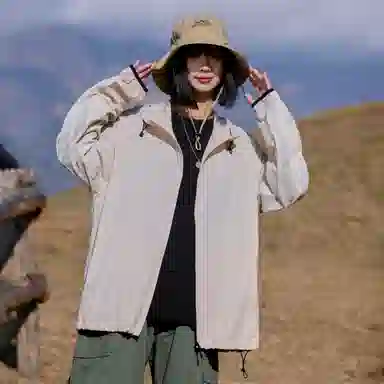 欧迪芬 户外运动柔软舒适轻薄休闲超轻皮肤衣超薄外套潮 透气速干防紫外线防晒服 女款