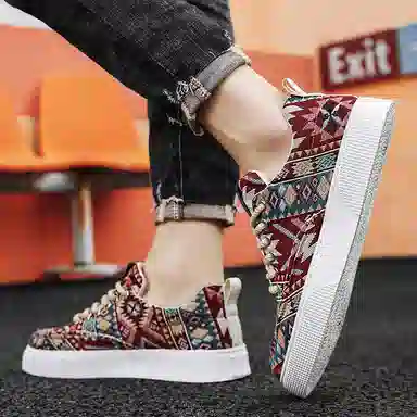 时尚百搭 日常通勤 防滑透气 低帮 板鞋 男款