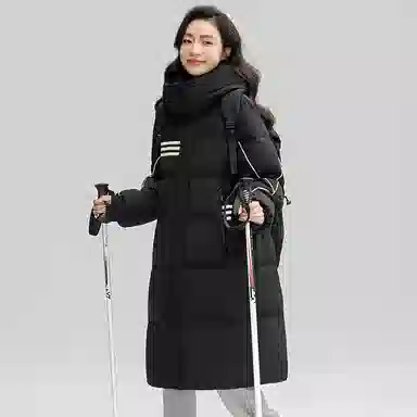 鸭鸭 纯色气质时尚高级感保暖简约羽绒服 女款