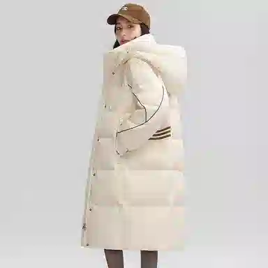 鸭鸭 纯色气质时尚高级感保暖简约羽绒服 女款