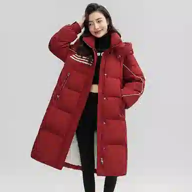 鸭鸭 纯色气质时尚高级感保暖简约羽绒服 女款