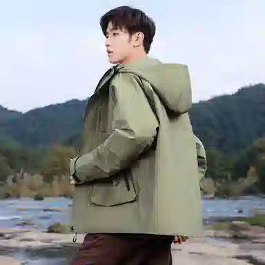 鸭鸭 冰壳系列 户外时尚韩版连帽加厚羽绒服 男女同款