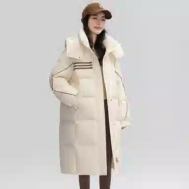 鸭鸭 纯色气质时尚高级感保暖简约羽绒服 女款